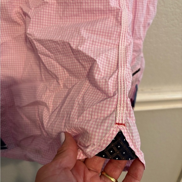 Robert Graham Men’s Long Sleeve Pink & White Button-Up Shirt Size Large - Picture 5 of 7